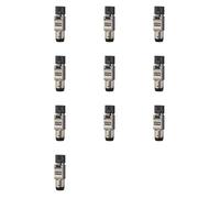 Remingtape 10Pcs RJ45 Cat6A Ethernet Cable Connectors RJ45 Metal Tool Free Easy Termination Plug 2000MHz 40G LAN Cable 22AWG- 24AWG