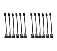 Remingtape 12Pcs 4Pin PWM To 3Pin Standard Fan Adapter Cable