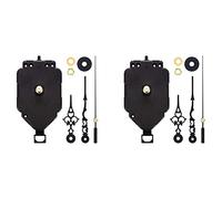 Remingtape 2 Pcs 23mm Quartz Pendulum Clock Movement Mechanism with Clock Hands Kits for DIY Clock Repair Parts Accessories