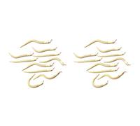 Remingtape 20Pcs 12 Inch Unfinished Wooden Wiggly Snakes Jointed Flexible Wooden Snake Blank Animal Model Crafts Toys for Arts