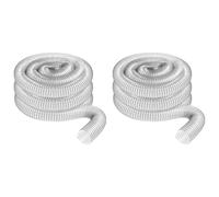 Remingtape 2pcs 2In OD 50mm Clear PVC Dust Collection Hose for Use with Dust Collectors with 2In Ports. Ideal for Shop Vacuums