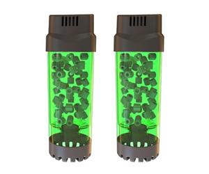Remingtape 2X Aquarium Fish Tank Fluidized Moving Bed Filter Bubble Bio Media Filter with Air Stone and Sponge Filter LH-300