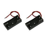 Remingtape 2X Black Plastic Battery Case Holder Wire 2 X 1.5V Aaa