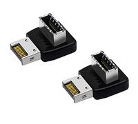 Remingtape 2X Computer Motherboard Type-E USB 3.1 Type-E Interface 90 Degree Steering Elbow Front Type-C Installed Adapter(PH74A)