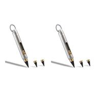Remingtape 2X Everlasting Metal Inkless Pen, Titanium Forever Erasable Pen for Sketch Drawing Writing Mini Mechanical Pencil