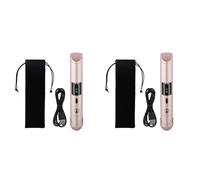 Remingtape 2X Portable Cordless Hair Straightener for Travel Mini USB Rechargeable Flat Iron with Ceramic Plates