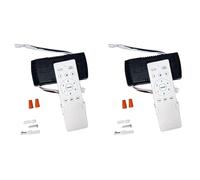Remingtape 2X Universal Ceiling Fan Remote Control Kit Replacement, 6-Speed & Timing, Remote Replacement for DC Ceiling Fan Light