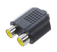 Remingtape 3.5mm Female Jack to Dual Female Phono Adapter Connector