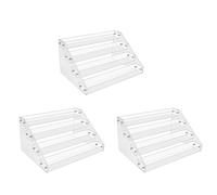 Remingtape 3X 4Tier Clear Acrylic CD Holder Cascading CD Storage Rack,DVD/CD Display Rack & Vinyl Record Storage Stand