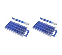 Remingtape 42PCS Carburetor Jet Drill Bits Pin Vise Set, for Jewelry Bead Making Crafts Orifice Drilling Wood DIY Carving
