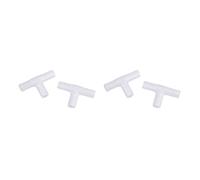 Remingtape 4pcs 12mm Plastic Equal Tee Connector Barbed Pipe Fitting Air/Water Hose Joiner