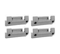 Remingtape 4Pcs Garden Hose Reel Holder PVC Wall Mounted Garden Hose Hanger Pipe Holder with 8Pcs Expansion Screws