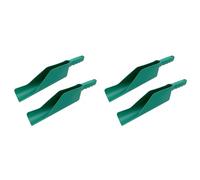 Remingtape 4Pcs Gutter Cleaning Scoop Gutter Getter Cleaner Roof Gutters Cleaning Tool for Ditch Skylights Garden Cleaning Shovel