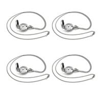 Remingtape 4X Couple Models Classic Fashion Retro Quartz Small Silver Blue Flower Pocket Watch