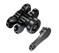 Remingtape 6CM Anti-Theft Aluminum Alloy Double Socket Arm Compatible with Mounts Ball Component Bike Motorcycle Phone Holder