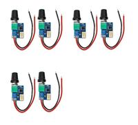 Remingtape 6PCS DC12V 4 Pin PWM Fan Speed Controller Board with Knob Switch Electrical Equipment Governor for Computer Case Fans