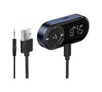 Remingtape Bluetooth 5.2 FM Transmitter Receiver for Car, Stereo HiFi Sound Bluetooth Car Adapter Support Hands Free Calls