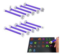 Remingtape for Dotting Tool Flower Petal Tools for Dot Painting 20 Petal Shapes Mandala Art Tools for Rock Embossing Tools