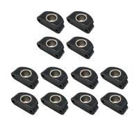 Remingtape Marine Boat Fairlead Black Nylon Bullseyes 12 mm 1/2inch STAINLESS STEEL INSERT,Pulley Wheel for Boats,12pcs