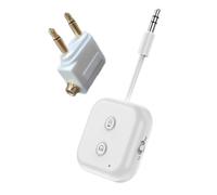Remingtape Portable Bluetooth 5.3 Audio Adapter HIFI Stereo with Mic 2 in 1 Receive Transmit 1 to 2 Headphones for PC TV Speaker