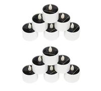 Remingtape Solar LED Candles Light Outdoor Waterproof Flameless Solar Lights Rechargeable Candles for Wedding Garden Deco B