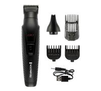 Remington 10-in-1 All-in-One Trimmer, Multi-Grooming Kit for Face, Beard & Hair with 5 Attachments, Nose & Ear Trimmer, Self-Sharpening Blades, USB Rechargeable - PG2100