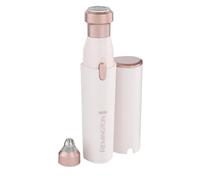REMINGTON® 2-in-1 Facial Hair Remover [Hypoallergenic Attachments, LED Light, USB-C Rechargeable, 80min Runtime] BareMe (Gentle Shaver, Brow Sculptor, 100% Waterproof, Integrated Storage Cap) WFS200