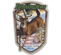 Remington Ammunition Deer Metal Sign - Vintage Remington Wall Decor for Garage or Man Cave