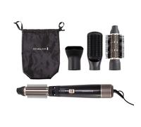 Blow and Dry Caring Air Styler - Hair Dryer, Hot Brush and Hair Curler for Mid to Long Length Hair, 4 Attachments, 1000 Watts, AS7500 - Black