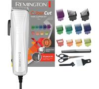 Remington Colour Cut Hair Clipper Corded Trimmer Mens 16 Pcs Grooming Kit HC5035