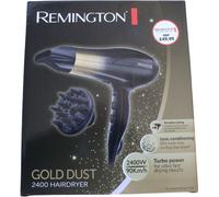 Remington Gold D5220 Dust 2400 Hairdryer 2400w Ionic Conditioning Black/gold