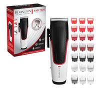 Remington Hair Clippers [Special Gradient] Easy Fade (Self-Sharpened Steel Blades, Ultra Fast, 21 Combs 1.5-25 mm: 9 Fixed Cut + 10 Gradient Cut + 2 for Ears, Wireless-50 min, Pouch) HC500