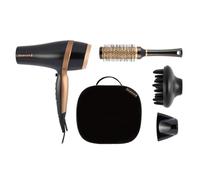 REMINGTON D6960GP Salon Smooth Hairdryer Gift Set - Black & Gold, Gold,Black