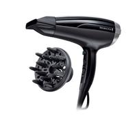 Remington Hair Dryer Ion [Light & Powerful] Pro Air-Shine (2300 W, Ceramic Tourmaline Ring, Styling Nozzle, Diffuser, 3 Heat & 2 Separate Fan Levels, Cooling Level) D5215, Black