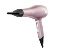 Remington Hair Dryer (Ionic Conditioning for Frizz-Free Results, 3 Heat & 2 Speed Settings with True Cold Shot, Diffuser, Ceramic Coating with Real Pearl, Slim Concentrator, 2200W) Rose Pearl AC5095