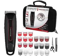 Remington HC550 Hair Trimmer (Self-Sharpening Stainless Steel Blades, 10 Bevelled Fade Combs, 9 Attachment Combs & Other Accessories Set, Mains/Lithium Ion Battery Operation) Hair Trimmer Easy Fade
