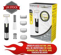 Remington Omniblade Hybrid Face and Body Stubble Trimmer - Waterproof Cordless Rechargable Shaver with 4X Stubble Combs and Body Comb Attachment