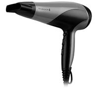 Remington Ionic Dry Hair Dryer 2200W, Silver, Diffuser, 3 Heat Settings | Includes Concentrator, Cool Shot Feature, D3190S Model, Ionic Conditioning, 2 Speed Settings for Versatile Styling