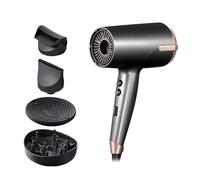 Remington Ionic Hair Dryer [120 km/h Blowing Power, Fast Drying] ONE Dry&Style (4 Attachments: Anti-Pilling, 2 Diffusers, Extra Wide Slim Nozzle, 8 Heat Settings and Speeds) Hair Dryer D6077