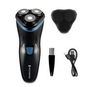 Remington Mens Electric Rotary Shaver R1 (Dry Shave, 30mins runtime, Pop-Up Trimmer, Flexing Blades and pivoting Neck, Cordless Usage, USB-C Charging