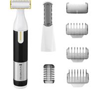 Remington Omniblade Hybrid Face and Body Stubble Trimmer - Waterproof Cordless Rechargable Shaver with 4X Stubble Combs and Body Comb Attachment