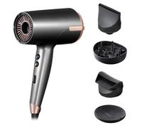 Remington ONE Dry and Style Hair Dryer (Salon Performance, 4 Attachments - Precision Styling (2 Diffusers, Flyaway, Slim Concentrator) - Compact, Dual Ionic System, 8 Heat Speed Settings, 2000W) D6077