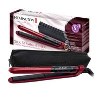 Remington Silk Straightener, Black, Advanced Silk Ceramic Coating | Silky 3D Effect Design, 50% Smoother, Variable Temperature 150 to 235 Degrees, Turbo Boost to 240 Degrees for 30 Seconds