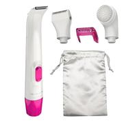 Remington Women's Body & Bikini Grooming Kit, Wet/Dry, Foil Shaver, Exfoliator, Rechargeable, Neutral