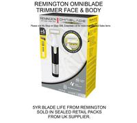 Remington Omniblade Hybrid Face and Body Stubble Trimmer - Waterproof Cordless Rechargable Shaver with 4X Stubble Combs and Body Comb Attachment