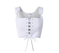 Reminisce Boutique Regency Stay Short Corset Pure Cotton, White1, Medium