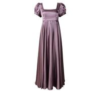 ReminisceBoutique Regency Dresses for Women Bridgerton Dress Jane Austen Ball Gown Empire Waist, Purple, 8