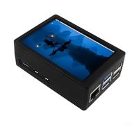 RemixAst 3.5 Inch 480x320 Touch Screen LCD for Raspberry Pi 5, with ABS Protective Case and Active Cooler, Supports 60FPS for Raspbian Ubuntu Kali for RETROPIE for MINI Projects