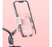 RemixAst 360 Degree Rotatable Phone Bracket for Motorcycle Navigation on Scooters (pink rearview)