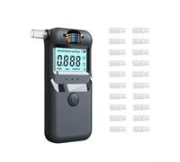 RemixAst Digital Breathalyzer with Tri-Color Indicator and 20 Reusable Tips - Precise Level Detector for Personal Safety - Compact Breath Tester Device 120x56x17mm